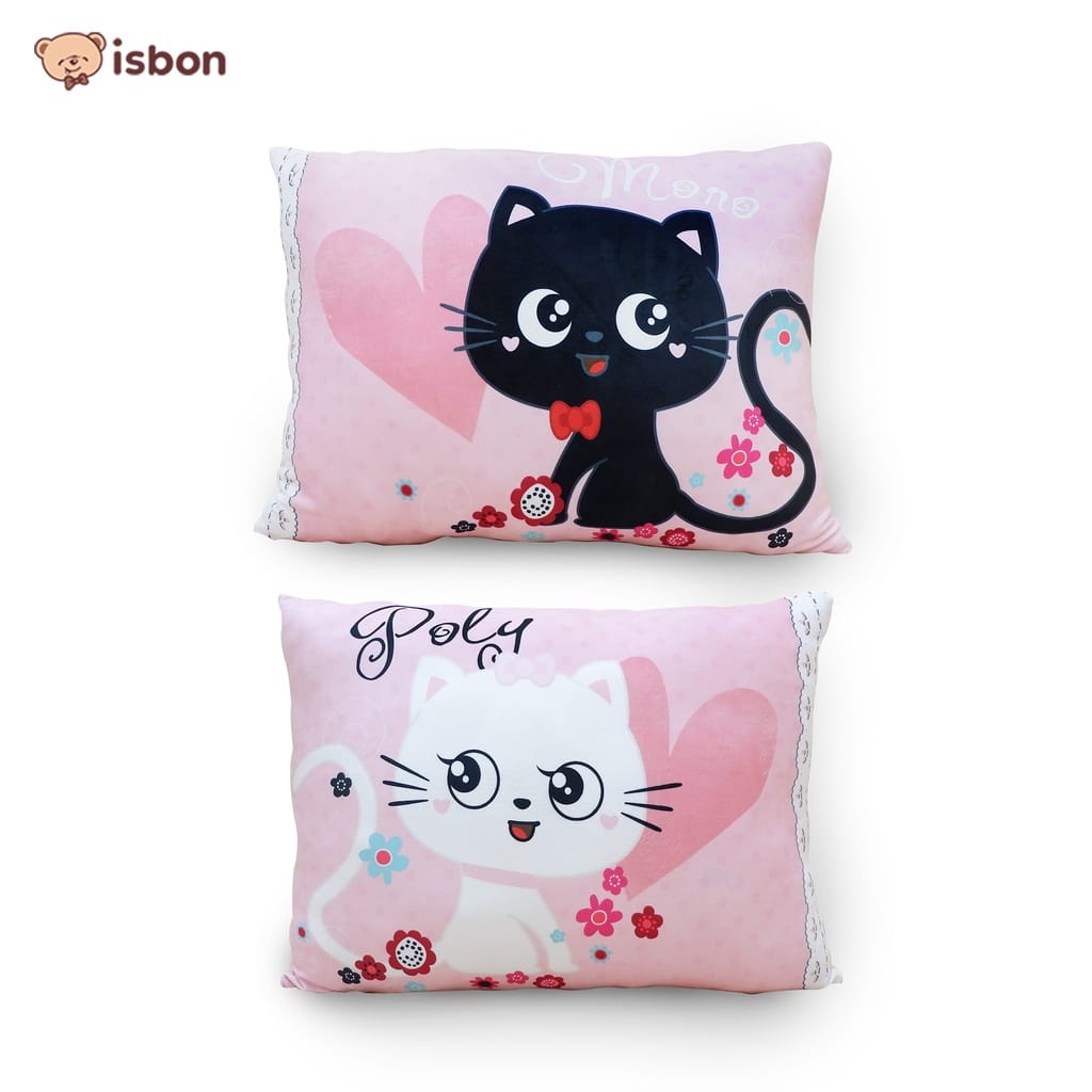 Bantal jumbo kucing cat mono poly valentine kado pacar anniversary-istana boneka