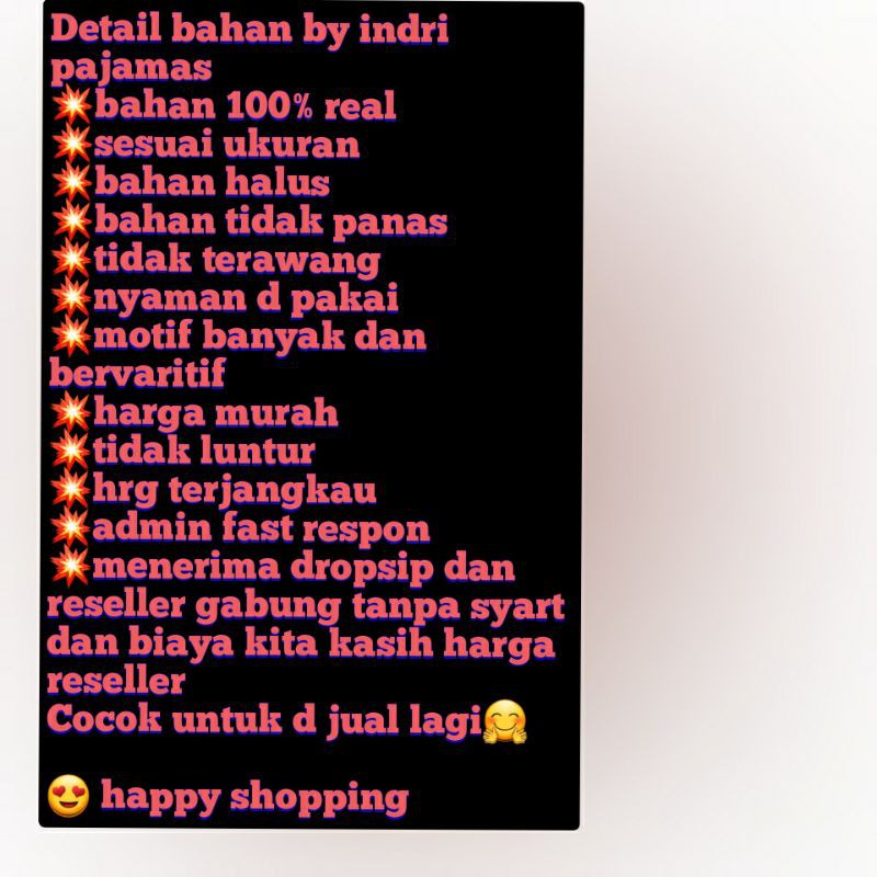 baju tidur piyama dewasa LENGAN PANJANG L muat bb 55 kg setelan piyama baju tidur-1
