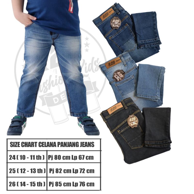Celana panjang Jeans anak tanggung laki laki