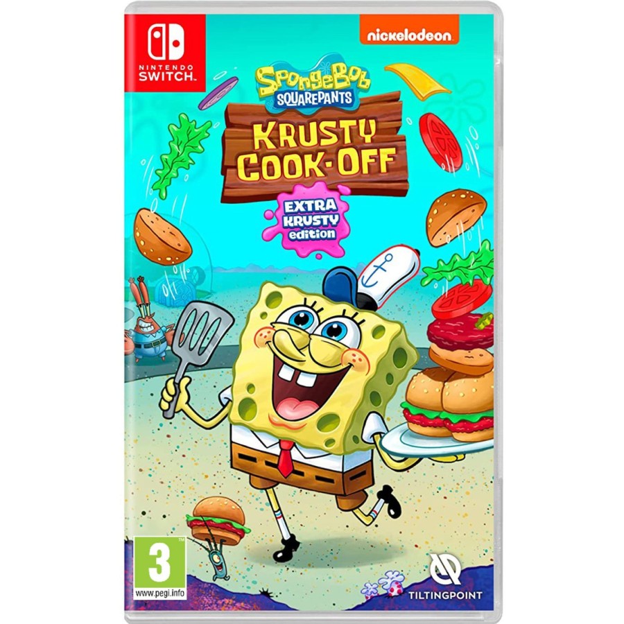 Nintendo Switch Spongebob Squarepants Krusty Cook Off Extra Krusty Edition