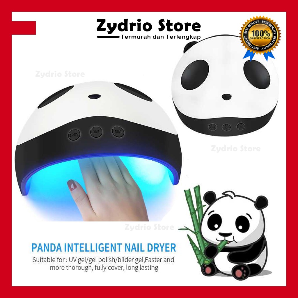 Alat Pengering Kutek Kuku Gel Nail Art LED Mini Smart Portable Panda