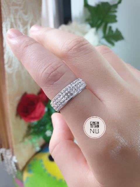 Cincin Titanium Permata Premium N13042011