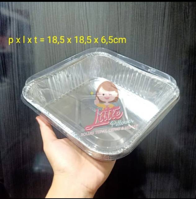 (ISI 50PCS - OX1400+TUTUP) Tray aluminium foil/Tray makanan aluminium foil BESAR/ tray panggang