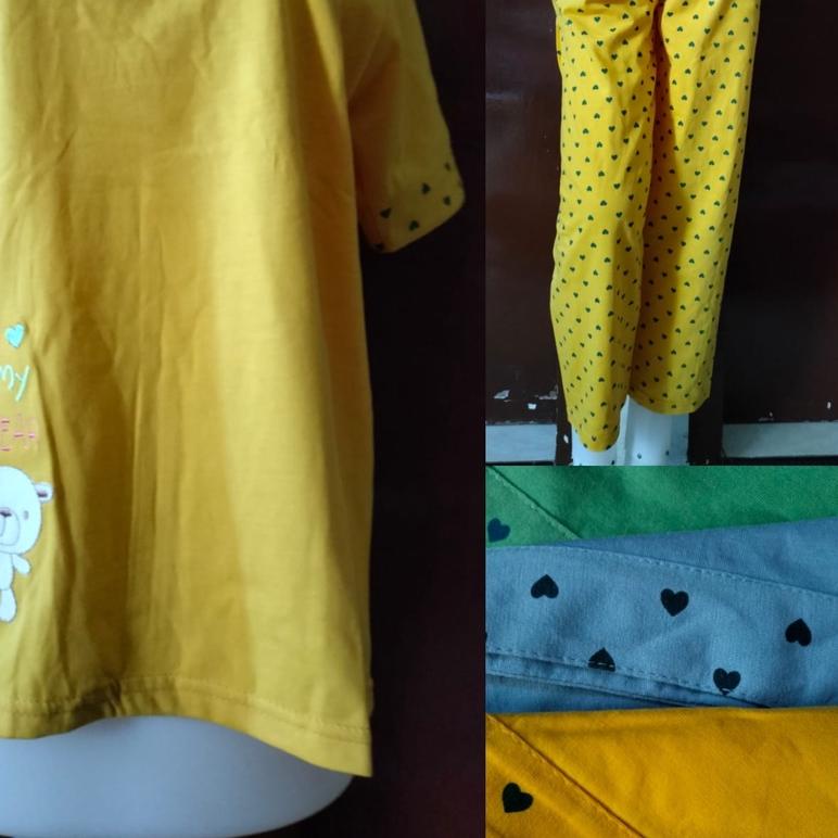 Babydoll CP AMRO Label MERAH-Baby Doll Lengan Pendek Celana Panjang-babydoll cp