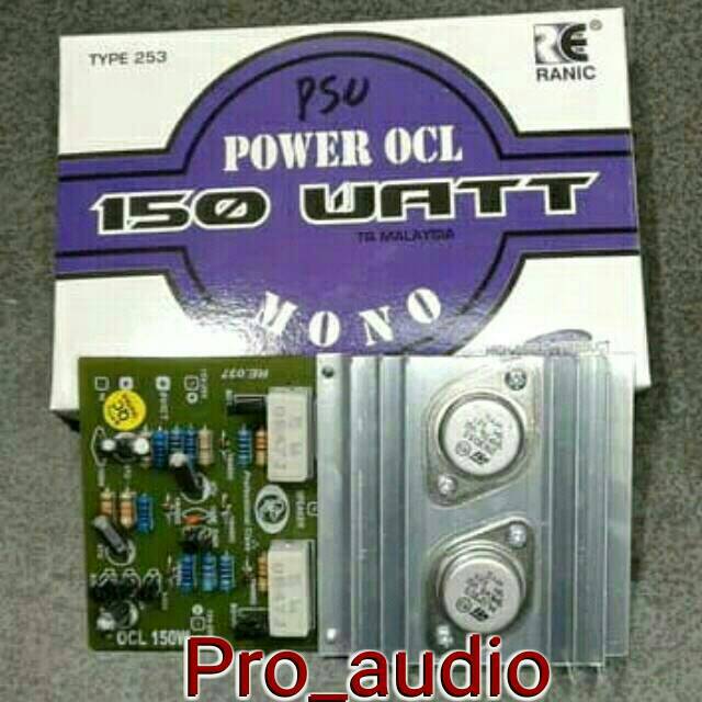 Kit power OCL transistor jengkol