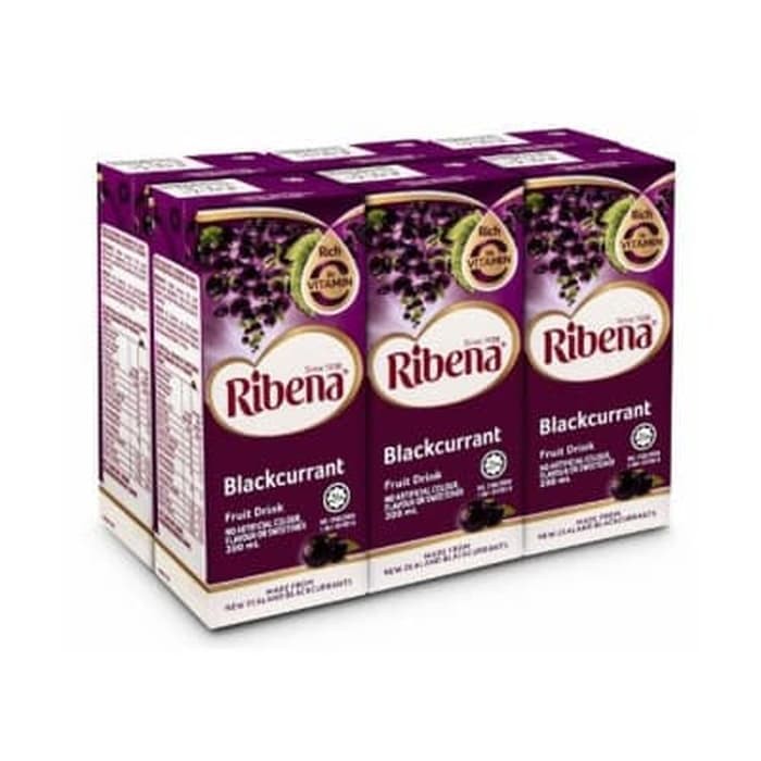 

#HANDCARRY Ribena Fruit Juice Blackcurrant Fruit Drink 6sX200ml - UFOHCR1545