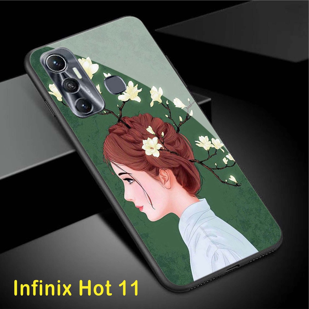[N05] Softcase Glass Kaca Infinix Hot 11 - Case Hp Infinix Hot 11 - Casing Hp Infinix Hot 11