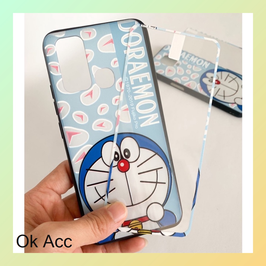 BARU CASE BONUS TG Kaca karakter Oppo A33,A53,A37 Neo 9,A3s,C1,A52 A72 A92,V5,A5s,A7,A12,A11k,Realme 2 Pro,5 Pro,5/5i/C3,U1,U2,7i,C17,C12,C15,Samsung J2 Prime,Vivo Y11 Y12 Y15 Y17 Y91 Y91C Y93 Y95 Xiaomi Redmi 3 3s,8A,9C,Note 9 Pro,9/Prime HCTG 28