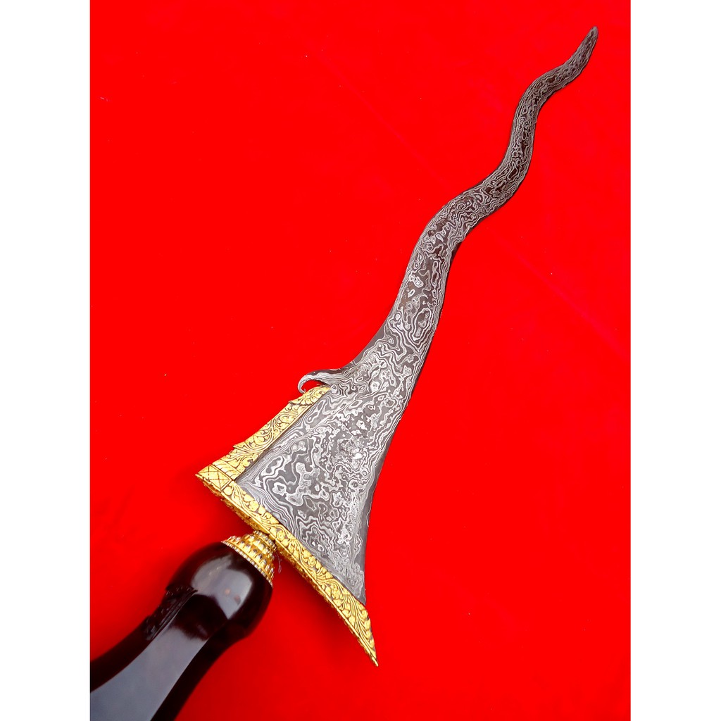 Keris Naga Temanten Garansi Emas Asli Seni Islamis Senjata Antik