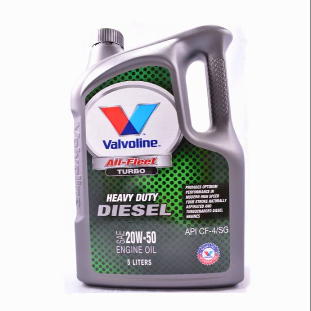 Oli Mobil Truck Bus Mesin Diesel Valvoline All Fleet Turbo 20W50 5 Liter Baru