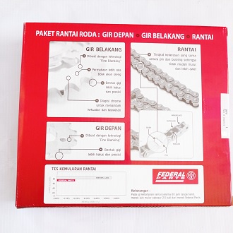 Gear Set FP-F54P1-JZ1-220C Federal Original Paket Gir ,Gearset,Gir JUPITER Z1 (428-13T/41T/108L) Murah