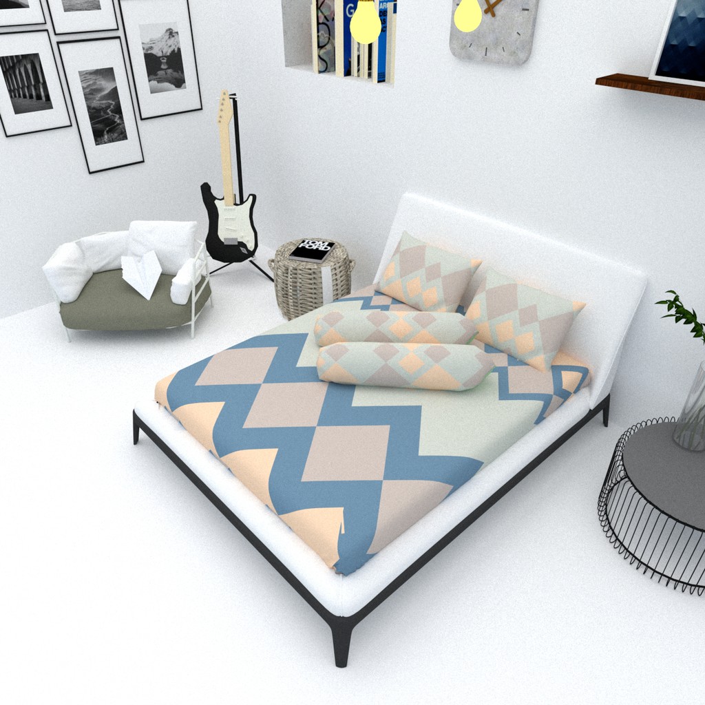Sprei Lovella Queen B2 - 160 X 200 - Boho - Sprei Lembut Dan Aesthetic