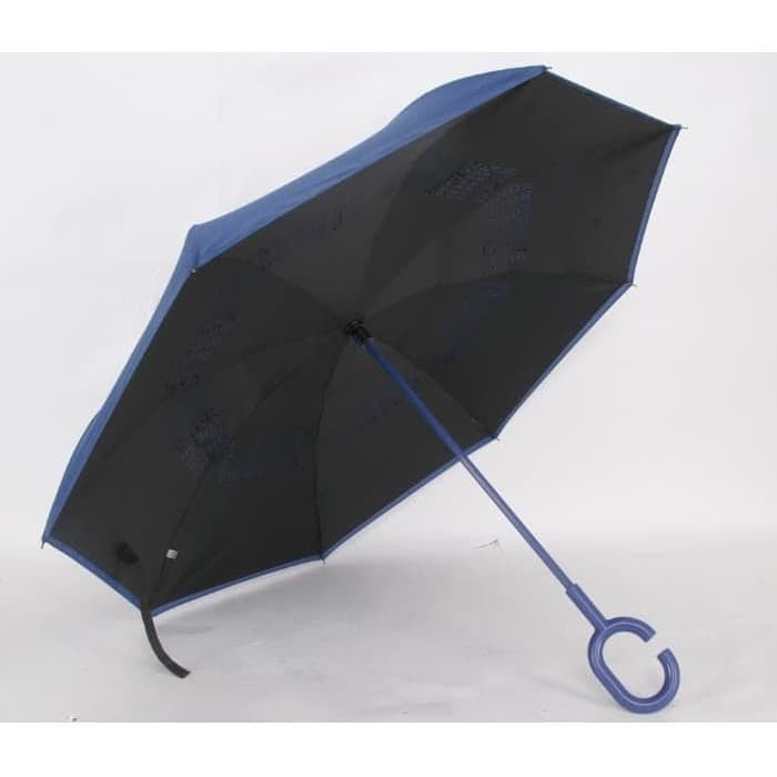 Payung Terbalik Karzbrella Gagang Warna UNIK KUalitas GRADE A dengan design terbalik Kado hadiah