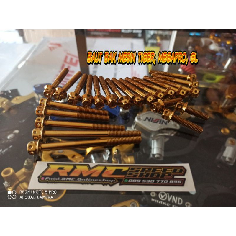 Baut mesin Tiger, megapro, Gl