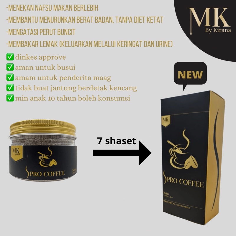 MK S PRO COFFEE - kopi diet - kopi pelangsing