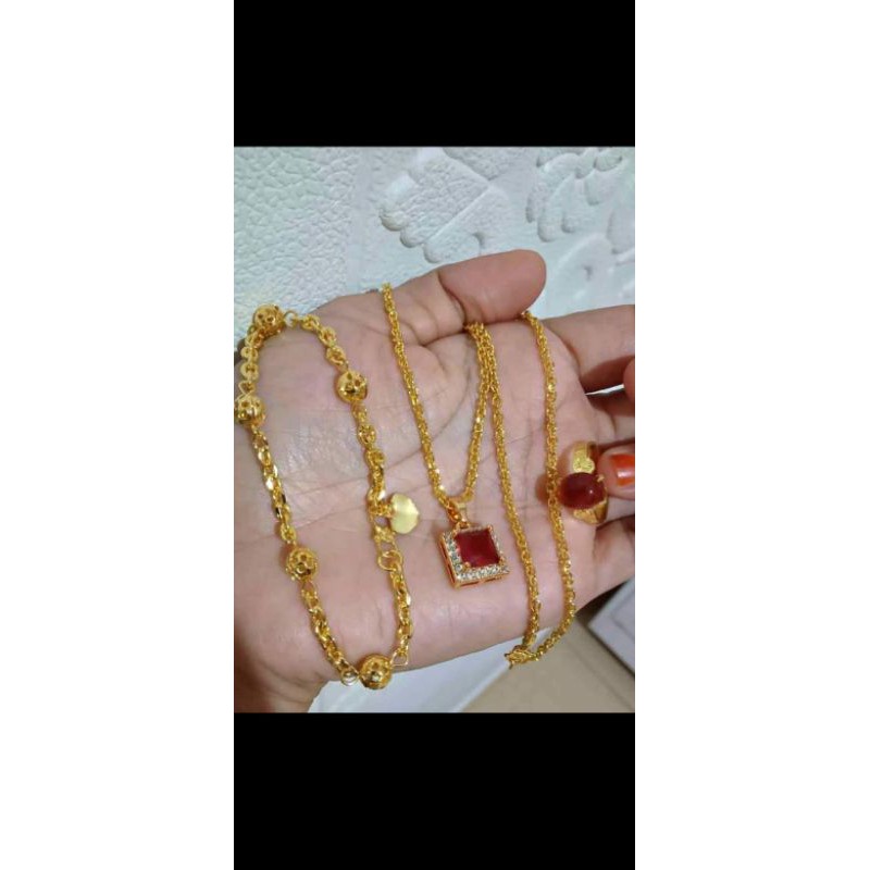 set perhiasan dewasa bahan koin 91