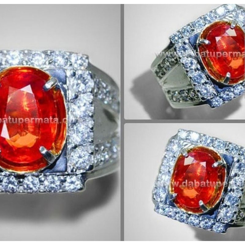 Natural Padparadscha Sapphire Color Pinkist Orange Safir