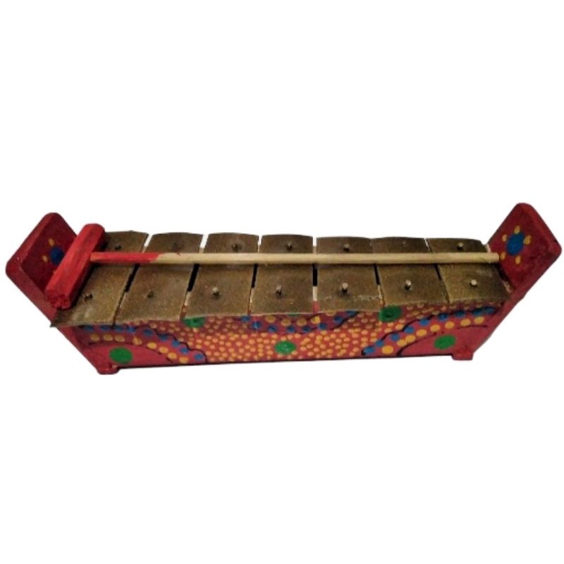 Gamelan Gambang Mini Saron Motif + Pentungan PASTISHOPEE