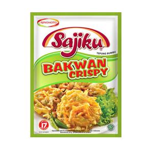 

1 KARTON AJINOMOTO TEPUNG BUMBU SAJIKU BAKWAN CRISPY 225g