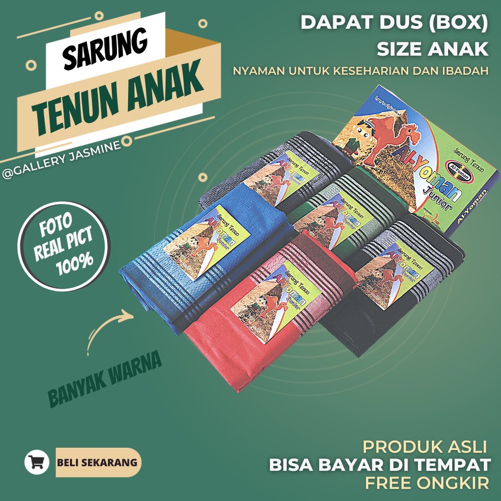 Sarung tenun anak sarung instan anak balita al yoman sarung tenun anak sholat BY galeryjasmine