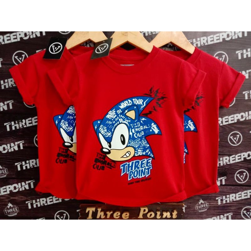 Kaos anak three point brended