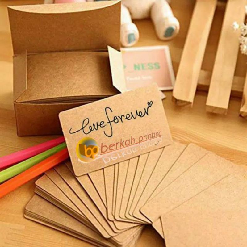 

blank card polos isi 100