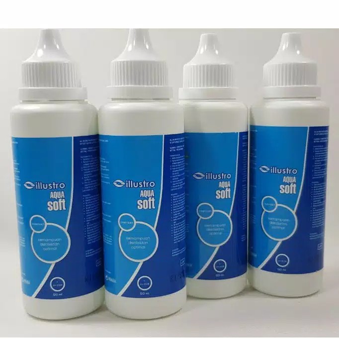 Cairan Softlens ILLUSTRO AQUA SOFT 120ml / Pembersih Rendam Soflens AquaSoft