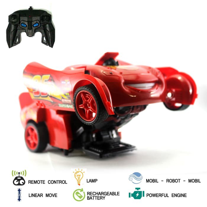 Mobil Remote Control Mobil Remot RC Transform Cars