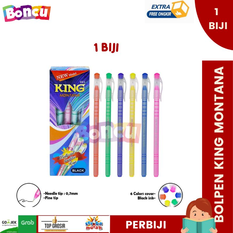 

bolpen murah ecer / pulpen perbiji montana / pulpen ecer KING / Pulpen grosir murah BEST SELLER