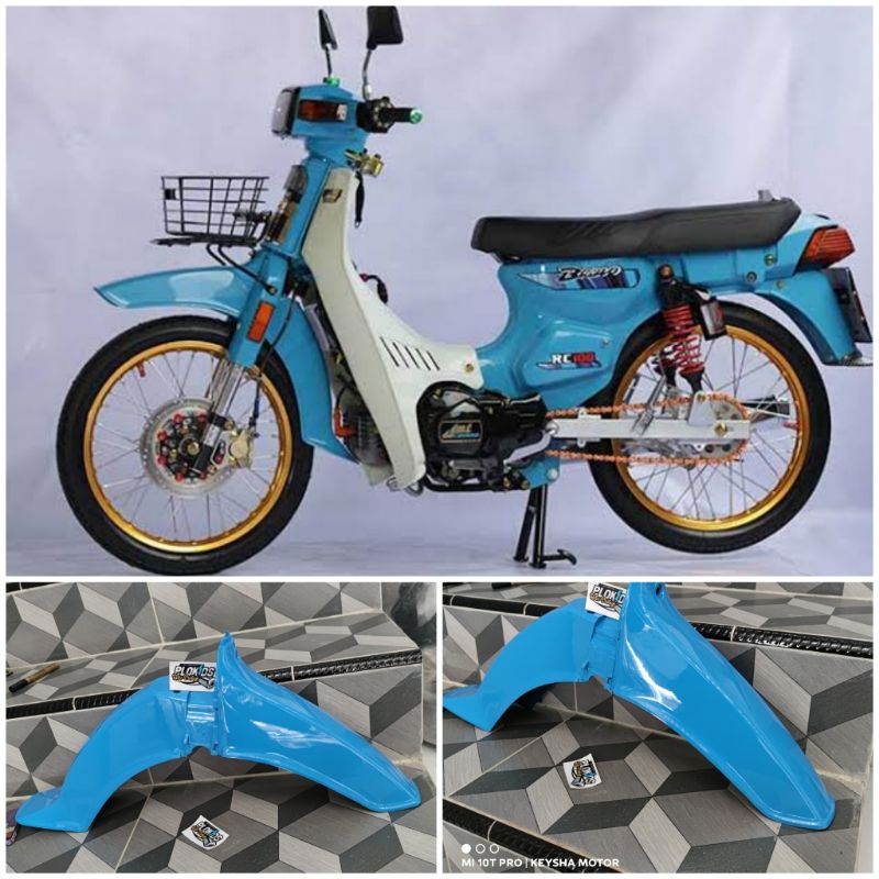 Spakbor depan SUZUKI RC BRAVO WARNA BIRU
