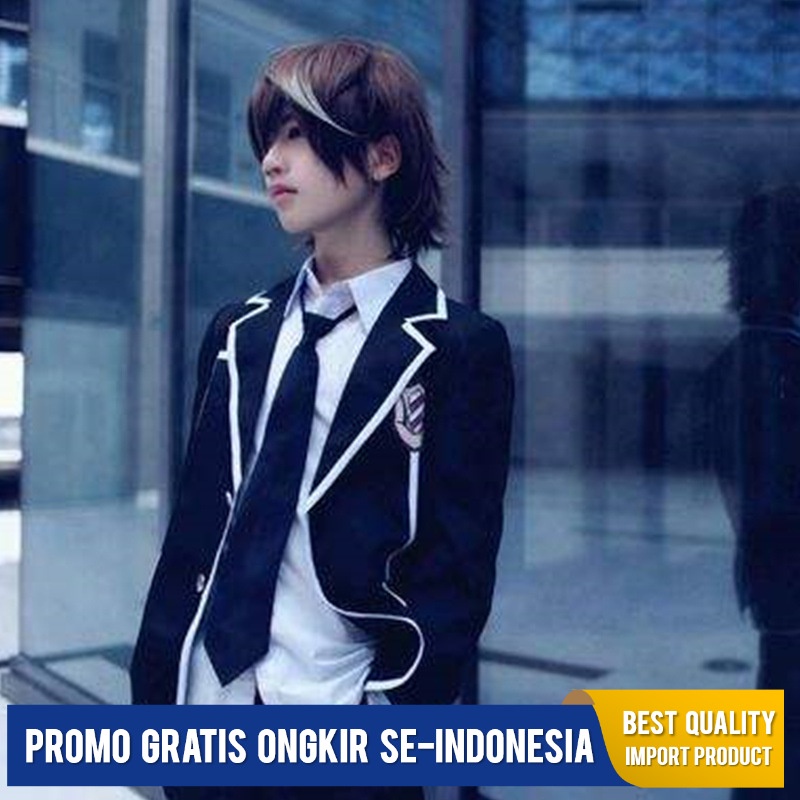 Kostum Cosplay [Afinitas Taman] Anime Guilty Crown Shu Ouma Cos Kostum gam Sekolah Halloween Komik A