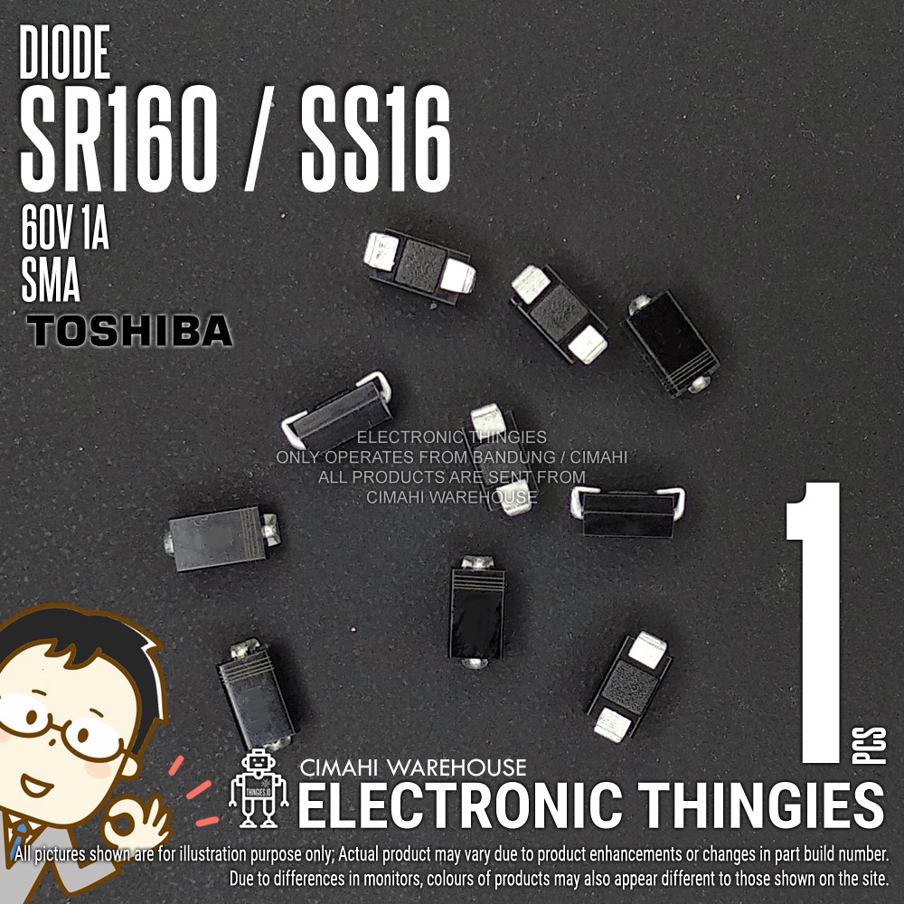 SR160 SMA TOSHIBA SS16 DIODA DIODE SMD