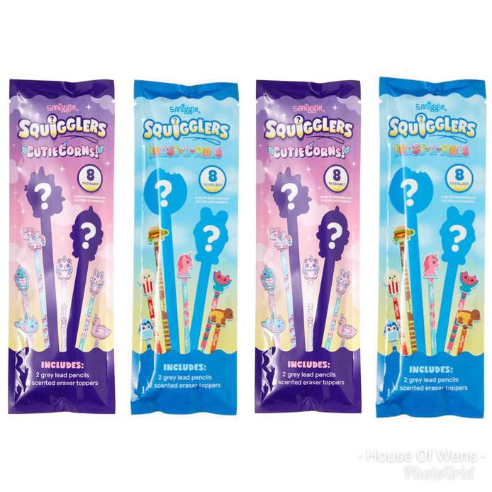 

SMIGGLE SQUIGGLERS ERASER PENCIL - PENSIL PENGHAPUS SMIGGLE - BIRU