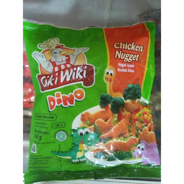 

Ciki Wiki Naget Dino/Chicken Naget ayam 250 Gr