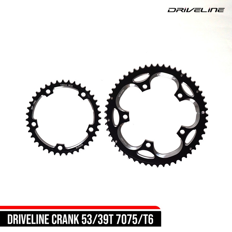 DRIVELINE CHAINRING GT02 BCD130 56/44T BLACK