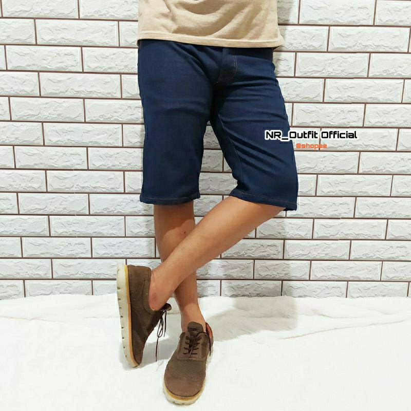 Celana Jeans Pendek Pria Skinny Garment Slim Fit Size 27-38 NR_Outfit Official COD