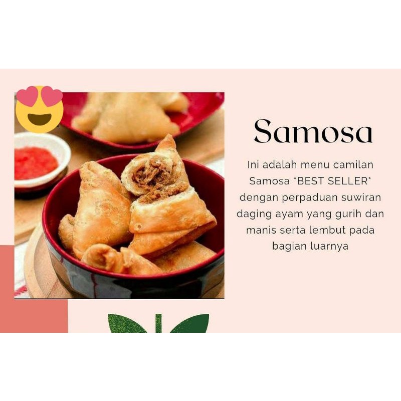 

Samosa Isi Daging Ayam Full Montok 1Pak Isi 10Pcs