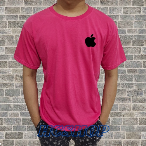 Kaos Pria Distro Murah Baju Pria Apple Atasan Kaos Oblong Pria Keren Oversize Wanita Lengan Pendek Unisex Tshirt