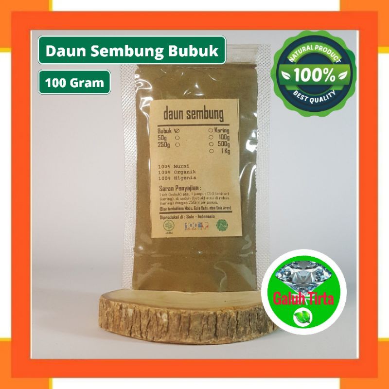 

DAUN SEMBUNG BUBUK 100 Gram - Blumea Balsamifera - MURNI - JSR - Rempah Herbal Sehat Alami