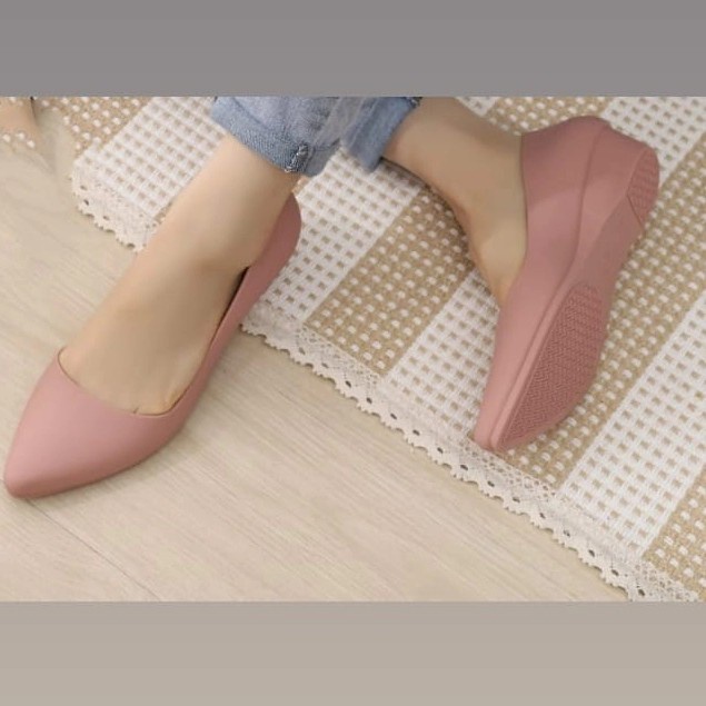 Sepatu Wedges Wanita Jelly Shoes Jumbo