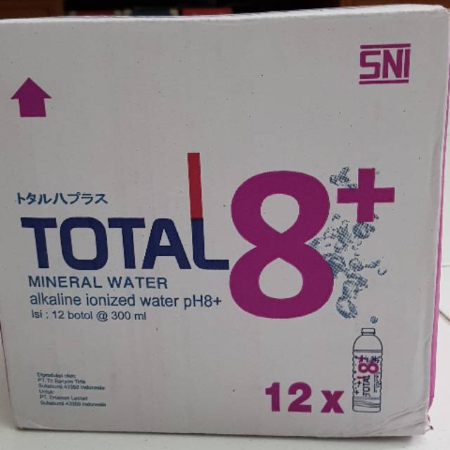 

Total 8+ 300ml isi 12 botol.