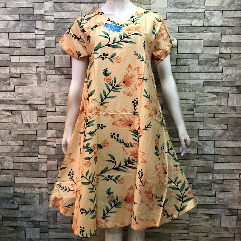 DASTER BALI MURAH MOTIF KEMBANG | BATIK AQILAH-OB 2