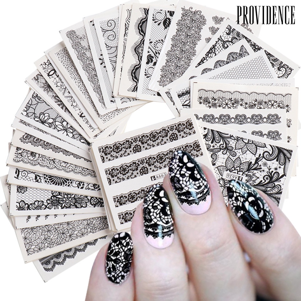 Providence 24Pcs/Set Nail Transfer Vivid Images DIY Colorful Roll Totem Stickers Manicure Sliders Decoration for Female