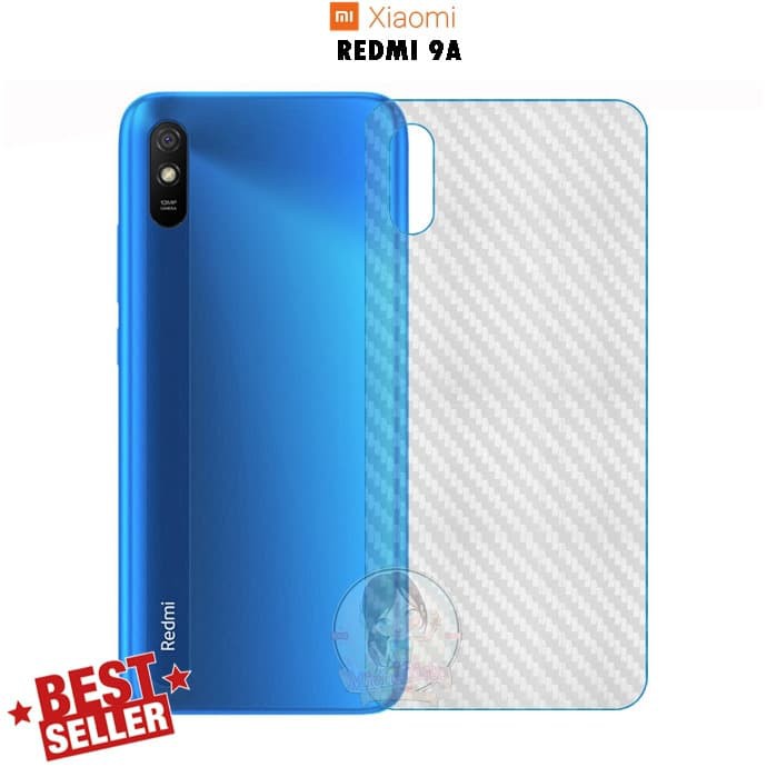 Back Skin Carbon Xiaomi Redmi 9A - Skin Carbon Xiaomi Redmi 9A - SC