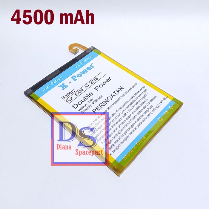 Baterai Samsung Galaxy A7 2018 A750 A750F Batu Battery Batre Tanam Double Power
