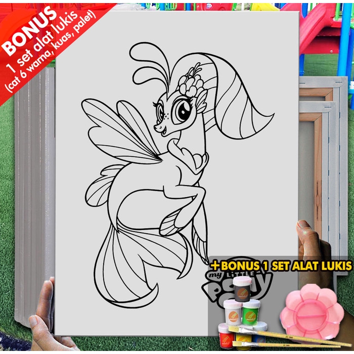 

Kanvas Lukis Anak My Little Pony 8 30x40 cm MEL1117 Mewarnai Coloring
