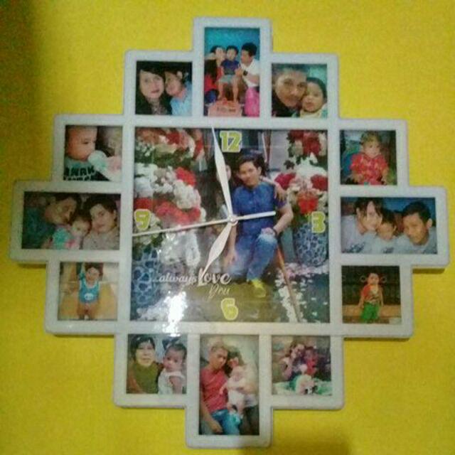 Jam Dinding Unik Model Frame Foto