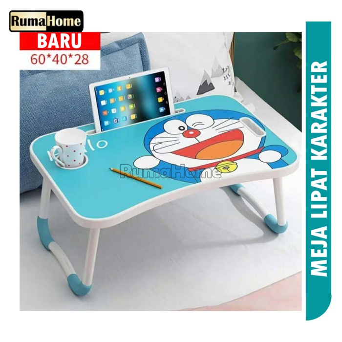 Meja Lipat meja Belajarmeja Laptop meja Serbaguna - doraemon