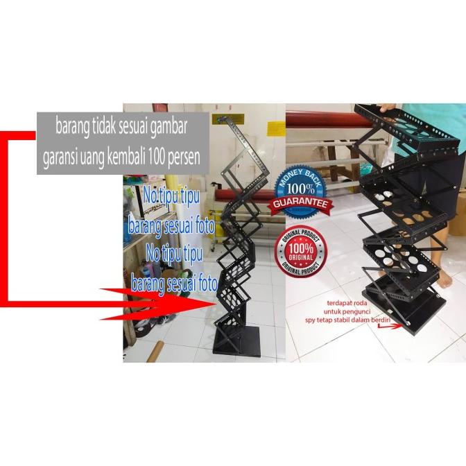 

Office & Stationery | Document Organizer | Rak Brosur Lipat 7 Susun Hitam | Best Seller