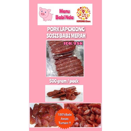 

Pork Lapchiong - Sosis Babi Merah - mengandung babi - 500 gram